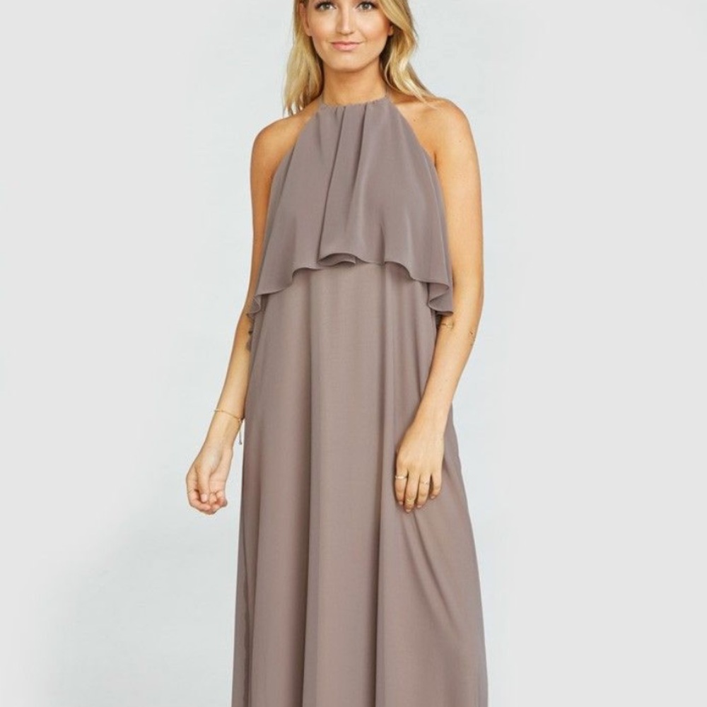 Aimee ruffle maxi dress